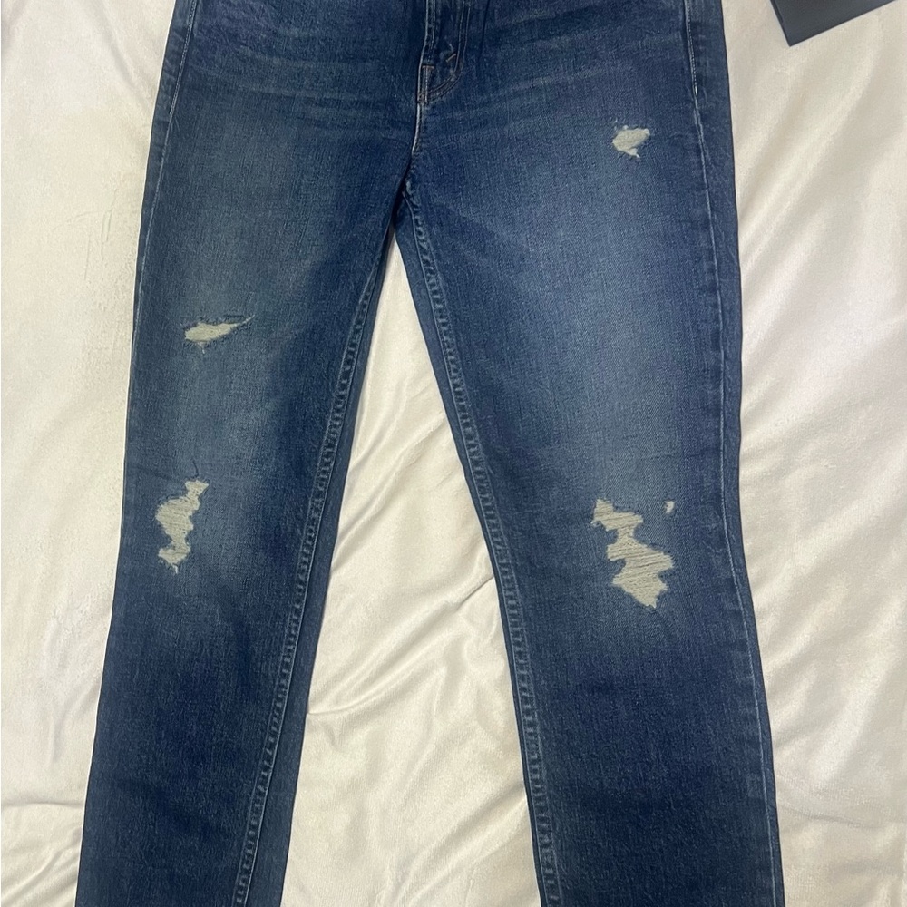 MOTHER Indigo Straight Leg Jeans